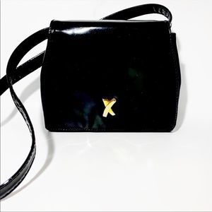Vintage Paloma Picasso Black Patent Leather Bag